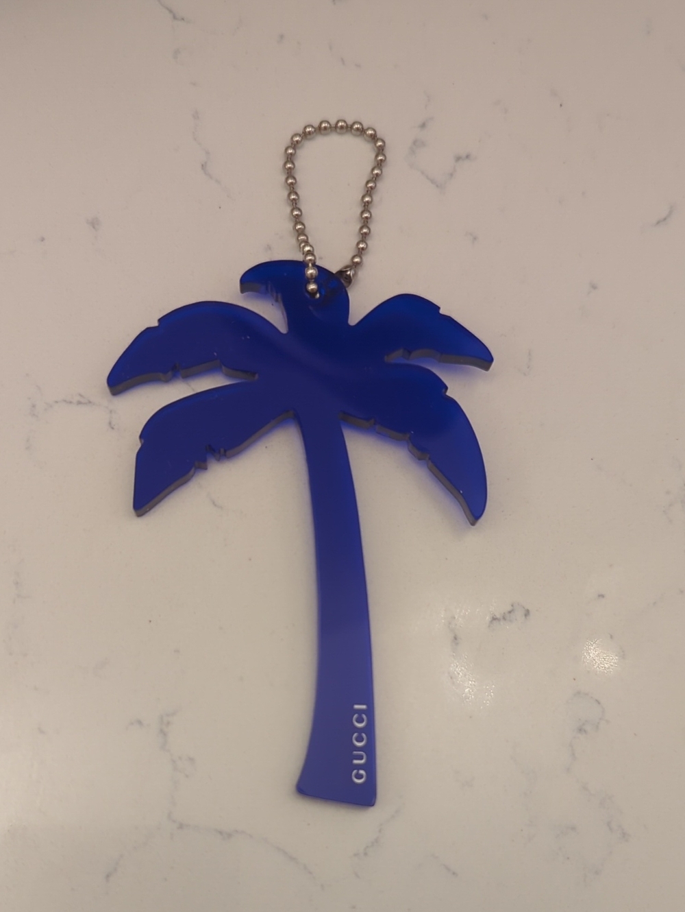 Gucci Royal Blue Palm Tree Bag Charm